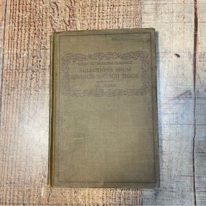 Vintage Selections From Irving's Sketchbook Edited By Robert John Leatherbound